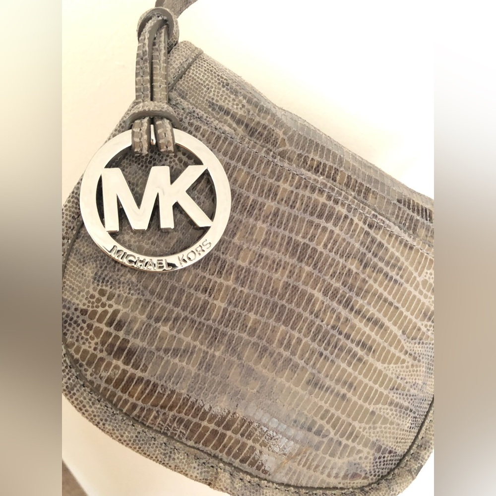 Michael Kors reptile crossbody purse